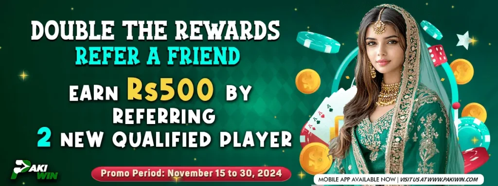 paki win online refer and earn bonus